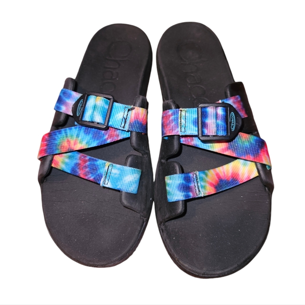 Chaco Tie Dye Sandals Slids - Big Kids Size 5